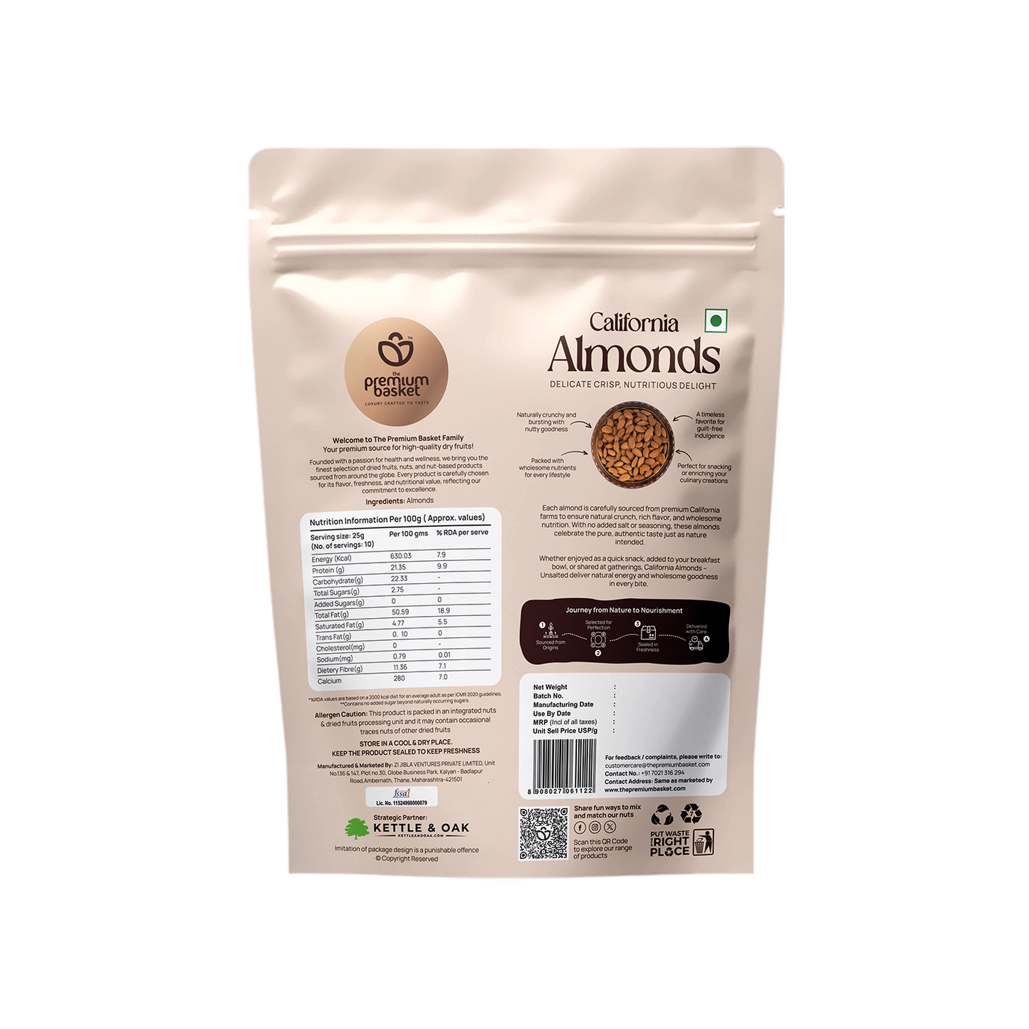 California Almonds – Premium Gold
