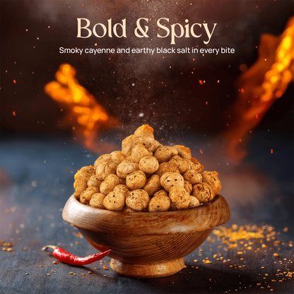 Black Salt and Cayenne Pepper Makhana